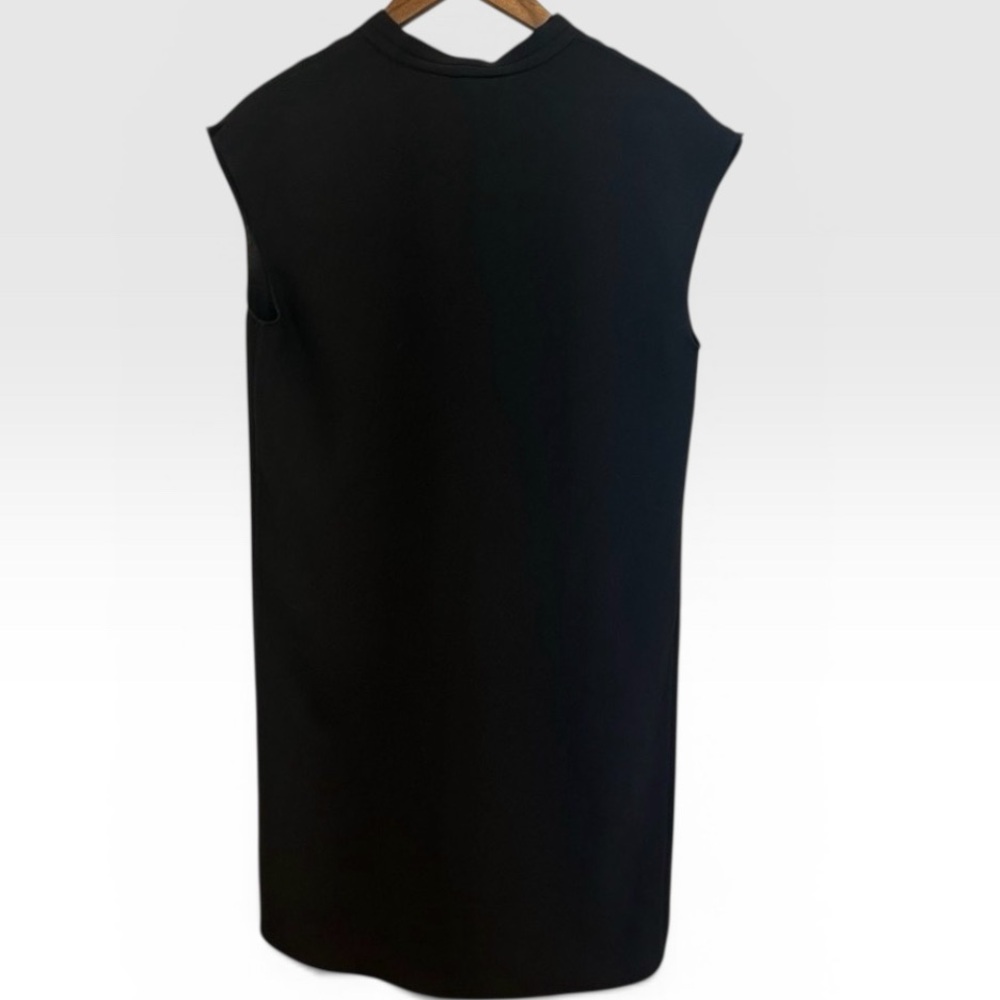 Tahari Black Shift Dress XS Sleeveless Minimalist Career Chic - Picture 3 of 7